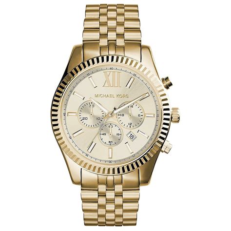 men's michael kors watch gold|michael kors chronograph gold.